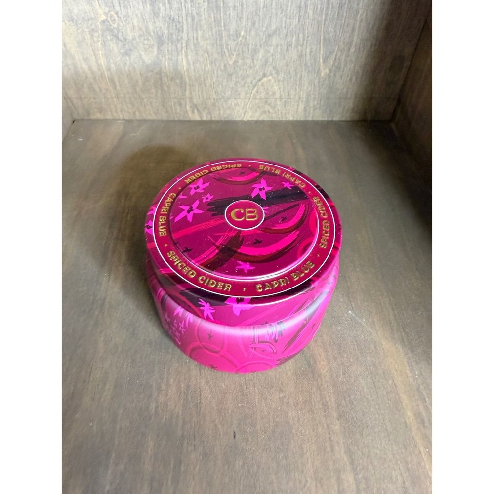 Anthropologie spiced cider candle tin